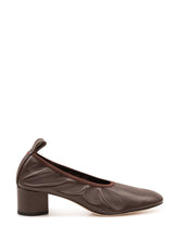 AEYDE - Décolleté Gemma con Tacco Largo - Marrone - LIDIASHOPPING® - Official Website