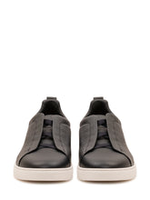 ZEGNA - Sneaker Bassa Senza Lacci - Blu - LIDIASHOPPING® - Official Website