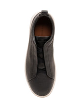 ZEGNA - Sneaker Bassa Senza Lacci - Blu - LIDIASHOPPING® - Official Website