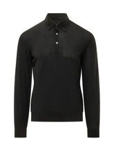 ZEGNA - Polo con Abbottonatura a Due Bottoni - Nero - LIDIASHOPPING® - Official Website