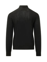 ZEGNA - Polo Trofeo a Maniche Lunghe - Nero - LIDIASHOPPING® - Official Website