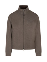 ZEGNA - Giubbotto con Collo Alto e Zip - Marrone - LIDIASHOPPING® - Official Website