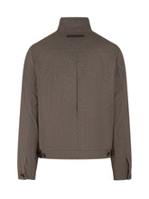 ZEGNA - Giubbotto con Collo Alto e Zip - Marrone - LIDIASHOPPING® - Official Website