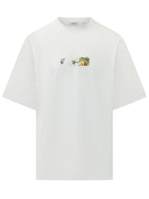 OFF-WHITE - Spices Arrow T-shirt with Chest Motifs - White - LIDIASHOPPING® - Official Website