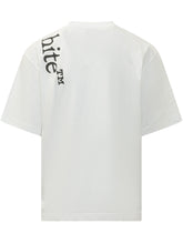 OFF-WHITE - Vertical Bookish T-shirt with Side Logo - White - LIDIASHOPPING® - Official Website
