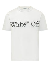 OFF-WHITE - T-shirt Bookish Scarf con Grafica Logo - Bianco - LIDIASHOPPING® - Official Website