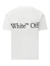 OFF-WHITE - T-shirt Bookish Scarf con Grafica Logo - Bianco - LIDIASHOPPING® - Official Website