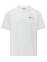 OFF-WHITE - T-shirt Logo Quote con Dettaglio Frontale - Bianco - LIDIASHOPPING® - Official Website