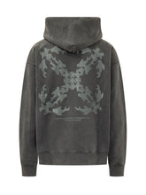 OFF-WHITE - Rugs Arrow Hoodie with Chest Lettering - Black - LIDIASHOPPING® - Official Website