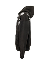 OFF-WHITE - Felpa Vert Bookish con Cappuccio e Scritta Verticale - Nero - LIDIASHOPPING® - Official Website