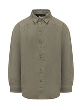 OFF-WHITE - Racing Staff Overshirt with Shaped Seams - Green - LIDIASHOPPING® - Official Website