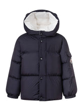 MONCLER KIDS - Piumino Jareth con Cappuccio - Blu - LIDIASHOPPING® - Official Website