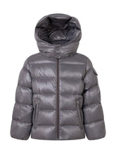 MONCLER KIDS - Piumino Maya Trapuntato con Zip - Grigio - LIDIASHOPPING® - Official Website