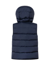 MONCLER KIDS - Gilet Pax con Cappuccio - Blu - LIDIASHOPPING® - Official Website