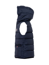 MONCLER KIDS - Gilet Pax con Cappuccio - Blu - LIDIASHOPPING® - Official Website