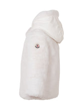 MONCLER KIDS - Giacca Viona con Cappuccio - Bianco - LIDIASHOPPING® - Official Website