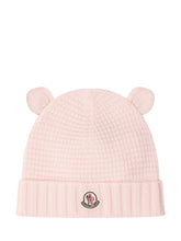 MONCLER KIDS - Knitted Hat - Pink - LIDIASHOPPING® - Official Website