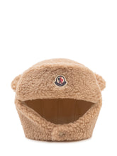 MONCLER KIDS - Cappello in Maglia con Orecchie - Beige - LIDIASHOPPING® - Official Website