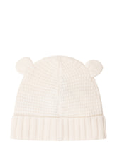 MONCLER KIDS - Knitted Hat With Ears - White - LIDIASHOPPING® - Official Website