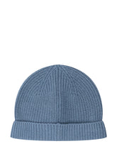 MONCLER KIDS - Knitted Hat - Blue - LIDIASHOPPING® - Official Website