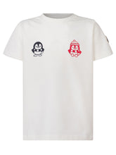 MONCLER KIDS - T-shirt con Grafica di Personaggi - Bianco - LIDIASHOPPING® - Official Website