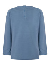 MONCLER KIDS - Long Sleeve T-shirt with Graphic - Blue - LIDIASHOPPING® - Official Website