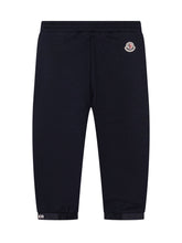 MONCLER KIDS - Sweatpants with Elasticated Hems - Blue - LIDIASHOPPING® - Official Website