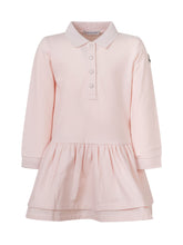 MONCLER KIDS - Abito Polo con Gonna Arricciata - Rosa - LIDIASHOPPING® - Official Website