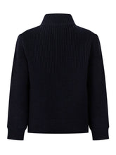 MONCLER KIDS - Cardigan Trapuntato con Maniche Lavorate - Blu - LIDIASHOPPING® - Official Website
