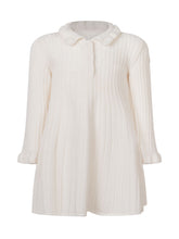 MONCLER KIDS - Abito in Maglia con Colletto - Bianco - LIDIASHOPPING® - Official Website