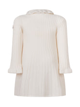 MONCLER KIDS - Abito in Maglia con Colletto - Bianco - LIDIASHOPPING® - Official Website
