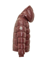 MONCLER KIDS - New Aubert Giacca con Cappuccio - Rosso - LIDIASHOPPING® - Official Website