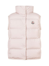MONCLER KIDS - Gilet Badia con Collo Alto - Beige - LIDIASHOPPING® - Official Website