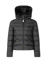 MONCLER KIDS - Piumino Avoce con Cappuccio - Nero - LIDIASHOPPING® - Official Website