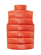 MONCLER KIDS - Tib Quilted High Neck Vest - Orange - LIDIASHOPPING® - Official Website