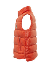 MONCLER KIDS - Tib Quilted High Neck Vest - Orange - LIDIASHOPPING® - Official Website