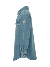 MONCLER KIDS - Shirt with Flap Pockets - Blue - LIDIASHOPPING® - Official Website