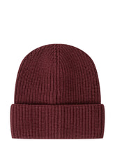 MONCLER KIDS - Knitted Hat With Band - Red - LIDIASHOPPING® - Official Website