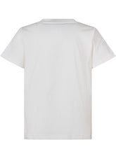 MONCLER KIDS - T-shirt con Scritta Centrale - Bianco - LIDIASHOPPING® - Official Website
