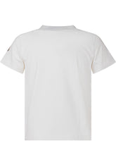 MONCLER KIDS - T-shirt con Grafica Geometrica - Bianco - LIDIASHOPPING® - Official Website