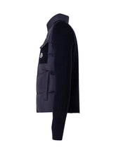 MONCLER KIDS - Cardigan Imbottito - Blu - LIDIASHOPPING® - Official Website