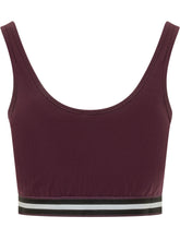 OFF-WHITE - LY College Cropped Top with Lettering Band - Purple - LIDIASHOPPING® - Official Website