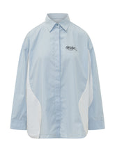 OFF-WHITE - Camicia Stripe Pop Lover - Blu - LIDIASHOPPING® - Official Website