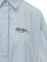 OFF-WHITE - Camicia Stripe Pop Lover - Blu - LIDIASHOPPING® - Official Website