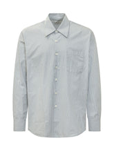 OUR LEGACY - Above Striped Shirt with Chest Pocket - Grey - LIDIASHOPPING® - Official Website