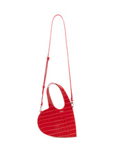 COPERNI - Mini Heart Tote Effetto Coccodrillo - Rosso - LIDIASHOPPING® - Official Website