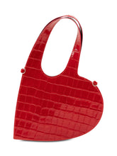 COPERNI - Mini Heart Tote Effetto Coccodrillo - Rosso - LIDIASHOPPING® - Official Website