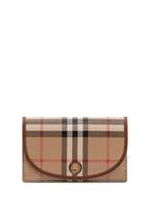 BURBERRY - Portafoglio Compatto con Patta - Marrone - LIDIASHOPPING® - Official Website