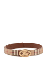 BURBERRY - Cintura con Motivo Check - Beige - LIDIASHOPPING® - Official Website