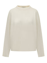 LOULOU DE SAISON - Maglione Girocollo con Spalle Scese - Bianco - LIDIASHOPPING® - Official Website